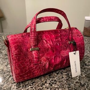 BRAHMIN Claire Petunia Melbourne Barrel Bag
